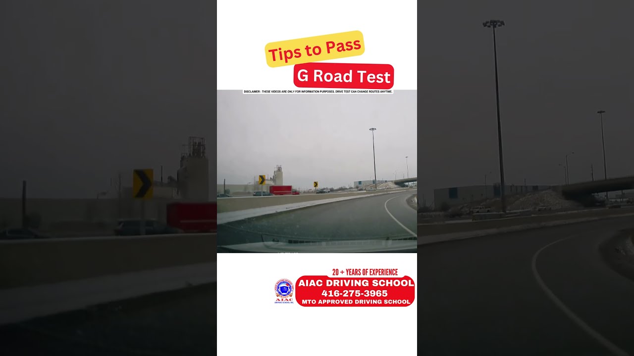 Tips To Pass G Road Test Or Highway In Brampton
