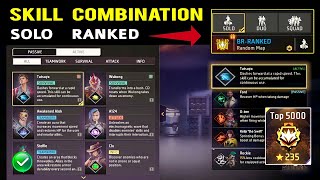 BR ranked (Solo ranked) Character Combination -- Best character combination in free fire