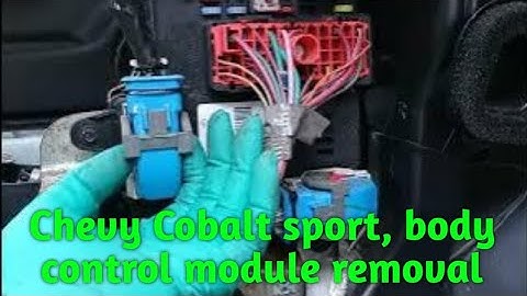 2007 Chevy Cobalt sport, body control module TCU , ECU and airbag computer removal