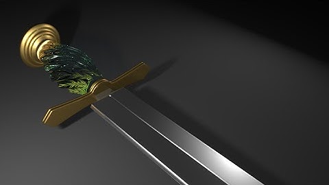 Twisted Handled Sword Model Time Lapse (Maya 2016)