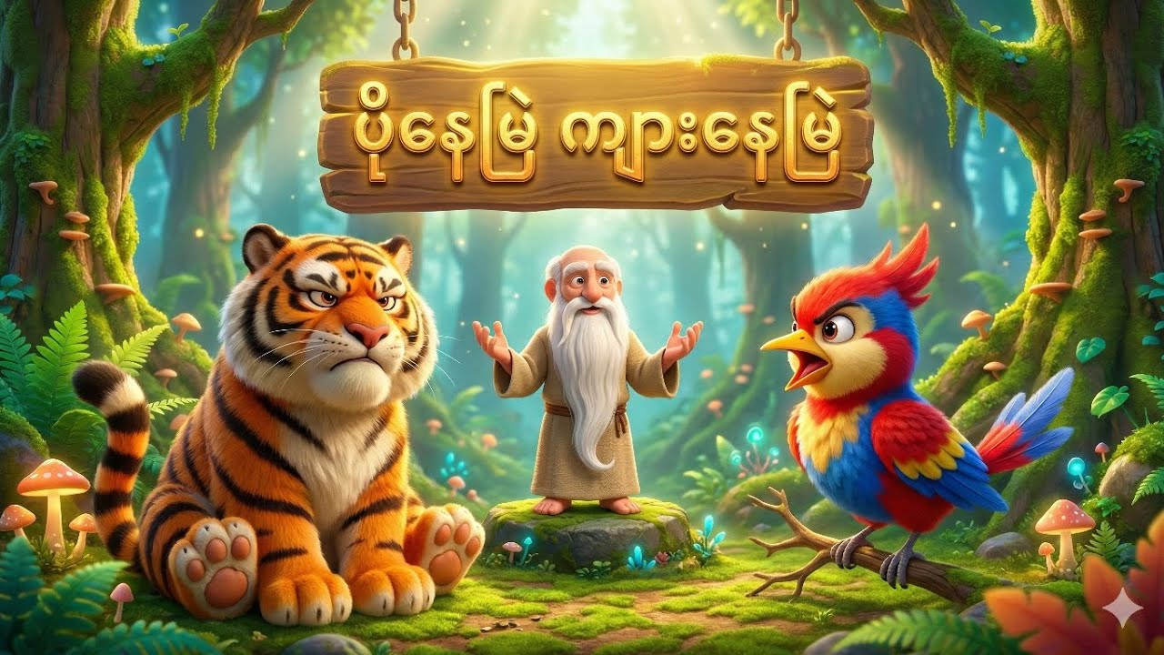 🐯 ပိုနေမြဲ ကျားနေမြဲ (Po Nay Myae Kyar Nay Myae) | မြန်မာပုံပြင် 3D AnimationVideo  