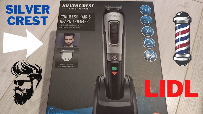 Silvercrest Hair and Beard Trimmer 5 in-1 SHBS 3.7 E6 - YouTube