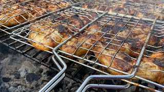 ألذ وأطيب جوانح الدجاج المشوية على الفحم  Grilled chicken wings