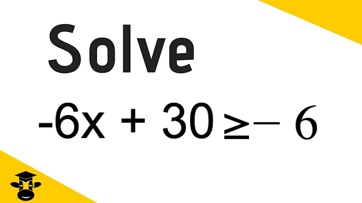 Solving Inequalities Algebraically
