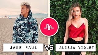 New Jake Paul vs Alissa Violet Musical.ly Compilation \/ Who's the Best