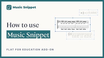 Music Snippet uses (Flat for Education Add-on)