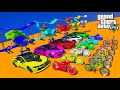 Super Heroes Spiderman, Hulk, Races, Challenges By CARS, TRUCKS, Planes &amp; Bikes[LIVE]
