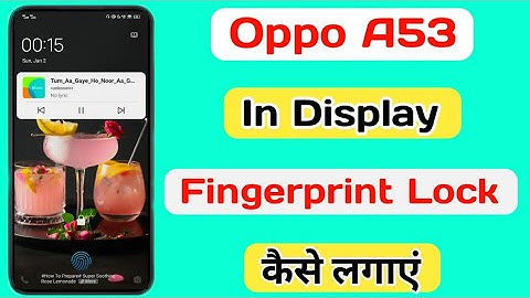 Oppo A53 In Display Fingerprint Setting || How To Add In Display Fingerprint Lock In Oppo A53