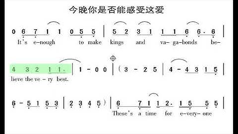 今晚你是否能感受这爱 G调伴奏 (加小节指示，供参考）Can you feel the love tonight - instrumental in G with measure marks