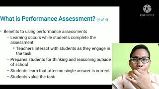 Topic:Performance Assessment (by :Pasucal, Shammuel Dexter) Ed305 Monday 5:30 - 8:30