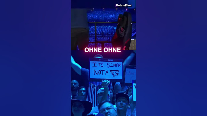 10.000 PEOPLE CHANTING OHNE #ohnepixel