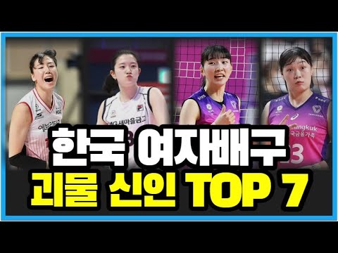   한국 여자배구 역대급 신인 유망주 랭킹 순위 TOP7