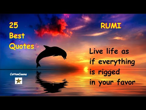 RUMI ★ 25 Best Quotes ~ ♫ CELTIC DREAM by Zero Project