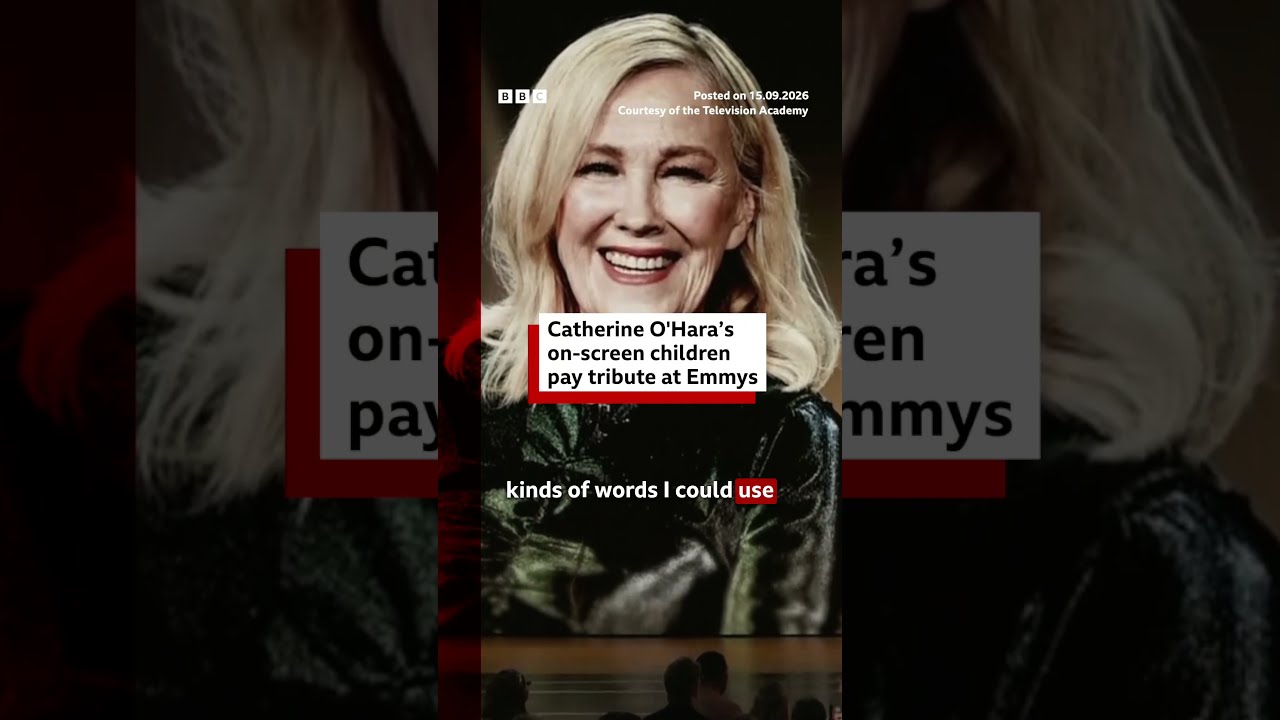 Catherine O'Hara’s on-screen children pay tribute to the late actress. #BBCNews