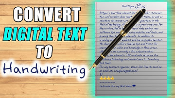 Convert Digital Text to Handwriting for Free: Unlimited Words