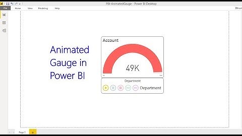 PowerBITip - Create Animated Gauge with Dynamic Title in Power BI