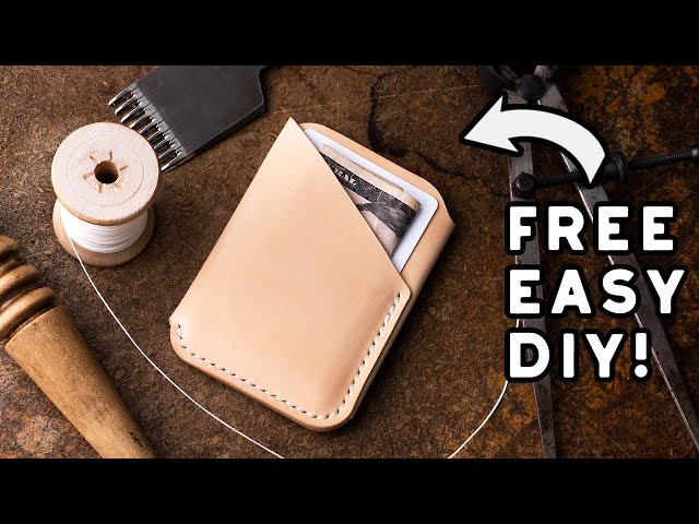 Make a leather wrap wallet (FREE PATTERN) - Step by Step Instructions - YouTube make-a-leather-wrap-wallet-free-pattern-step-by-step-instructions-youtube