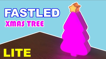 How to create Arduino LED 3d printed Christmas tree lamp - Version LITE