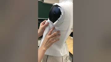 How to drape a basic bodice   Front & Back   Phương pháp draping cơ bản thân trên - sau