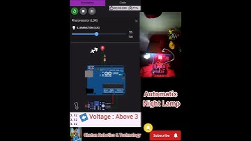 Automatic Night Lamp||LDR SENSOR With Arduino||Wokwi Tutorial||