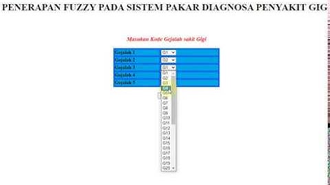 Aplikasi Sistem Pakar Diagnosa Penyakit Gigi Metode fuzzy sugeno (PHP)