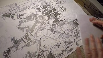 Inking Judge Dredd 1977 Part 23
