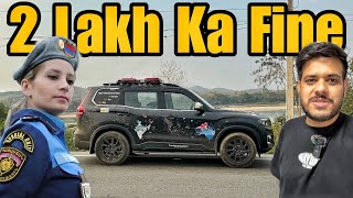 Laos Police Ne ScorpioN Pe Itna Mota Fine Laga Diya   |India To Australia By Road| #EP59