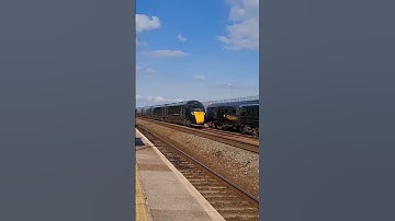 High Speed Through Dawlish Warren Station a GWR Class 802 With Tones #train #railway #shorts