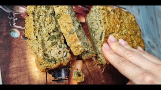 Oatmeal bread with seeds in 5 minutes of your time. No kneading, no yeast. gluten free