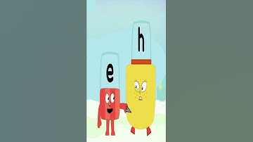 Alphablock H got inflated by alphablock E #shorts #alphablocks