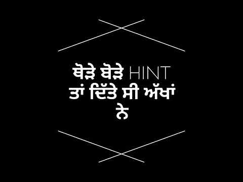 Hint || #Karanaujla || Black Background Whatsapp Status Video || Karan Aujla New Punjabi Song360p