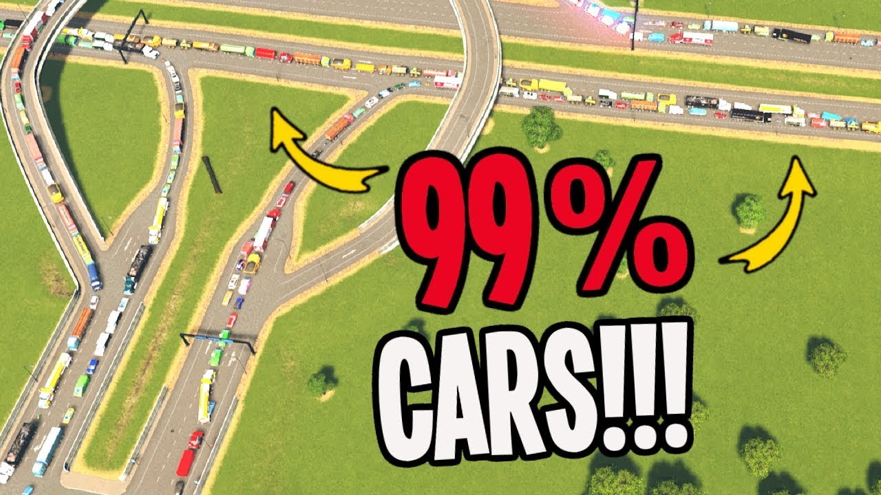 The Most Cars I've EVER seen in Cities Skylines! YouTube