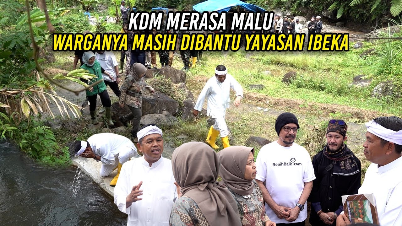 KDM MERASA MALU WARGANYA MASIH DIBANTU YAYASAN IBEKA - GRAB DAN BENIH BAIK