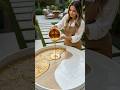 Satisfying Gold &amp; White Epoxy Table Build! #Shorts #Woodworking#diy#fyp