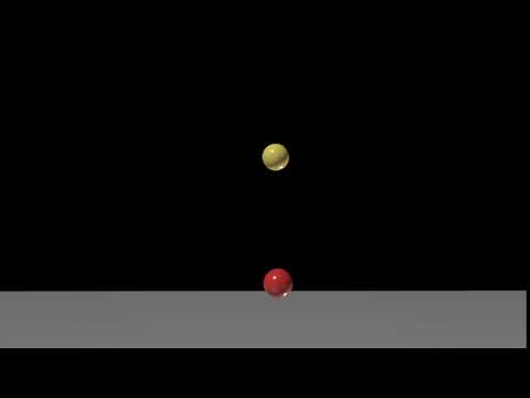 Two Travelling Bouncing Balls
