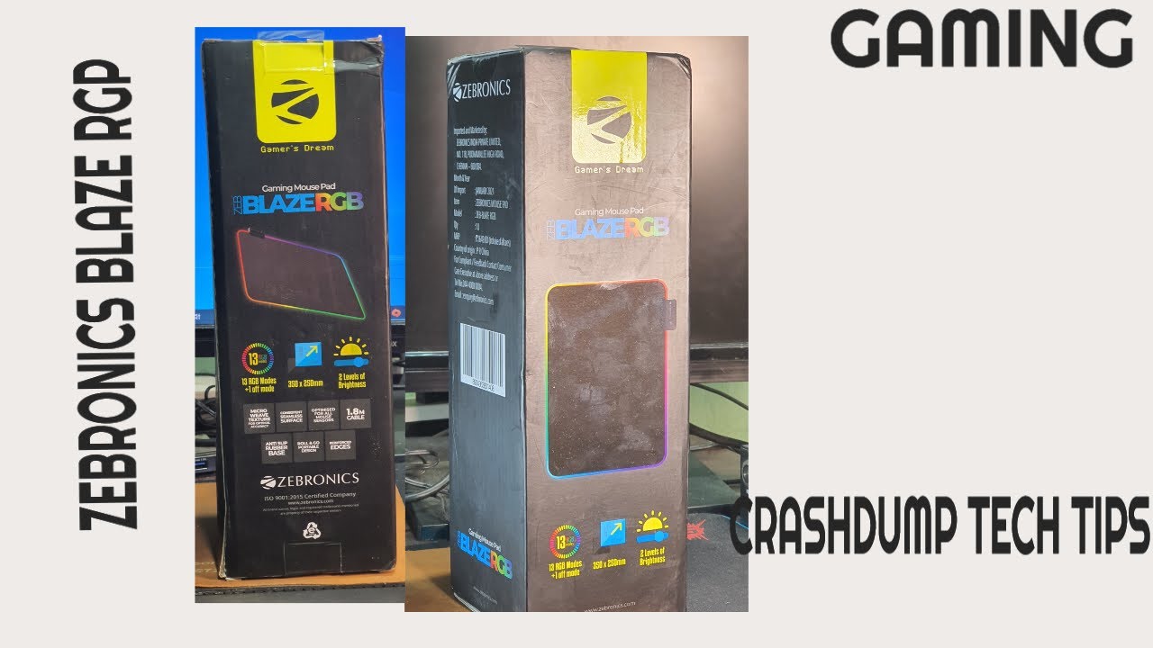 low budget RGP gaming mouse pad | Zebronics blaze-rgp | Unboxing & Review