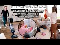 Realistic  productive working mom weekly cleaning  housework routine  clean with me