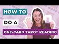 How to do a 1card tarot reading  even if youre completely new to tarot
