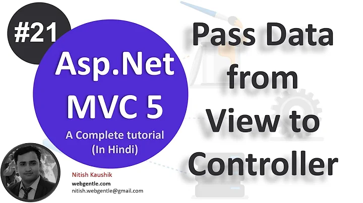 (#21) Pass data from view to controller | mvc tutorial for beginners in .net c#