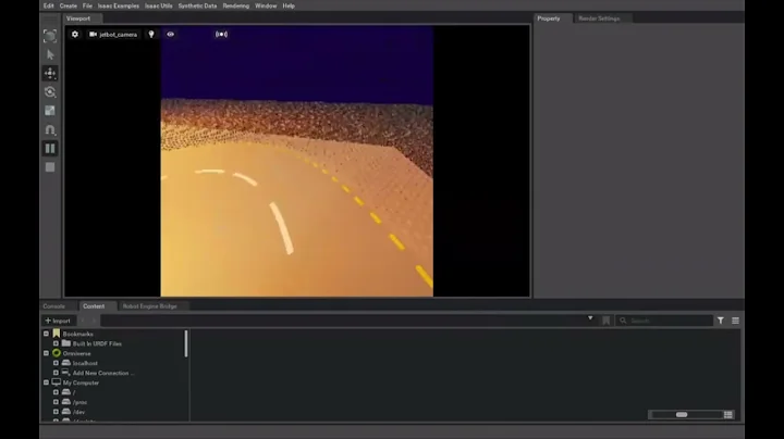 NVIDIA Isaac Sim:  Self-driving robot after 30 hours of training!