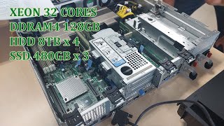 Unboxing the server R750XS - 32 cores Xeon CPU, 128GB DDRam4