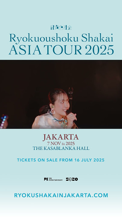 #ryokuoushokushakai is coming to Jakarta!
