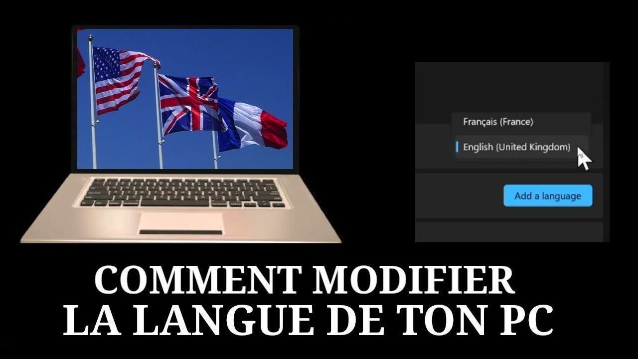 Comment mettre ton PC en anglais ou en français ou toutes autres