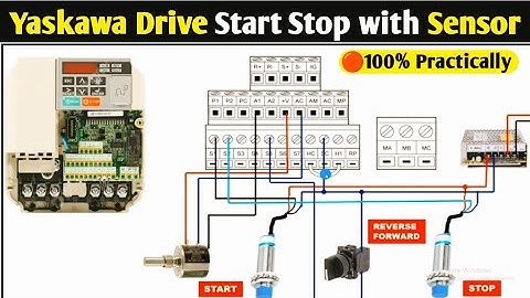 Yaskawa Drive Control With Sensor| VFD Start Stop with Sensor| Yaskawa Drive Parameter Setting