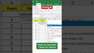 Excel Magic: Convert Years to Hours in 1 Second 🔥 #excel #shorts #exceltips #exceltips