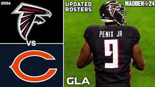 Bears vs. Falcons | Caleb Williams, Michael Penix Jr. | 2024 - 2025 Rosters | Madden 24 PS5