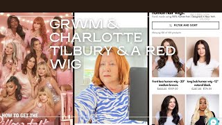 Get ready with me and Charlotte Tilbury and a new wig from Irresistible Me(ad/gifted)