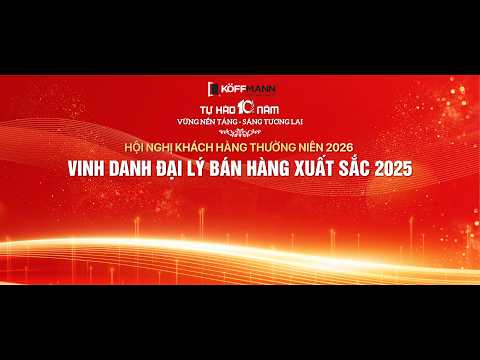 Cửa th&eacute;p v&acirc;n gỗ Koffmann vinh danh 23 đại l&yacute; b&aacute;n h&agrave;ng xuất sắc năm 2025
