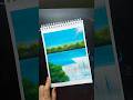 Easy waterfall acrylic painting.. 🖼️💖 #art #shortvideo #drawing #waterfall #painting