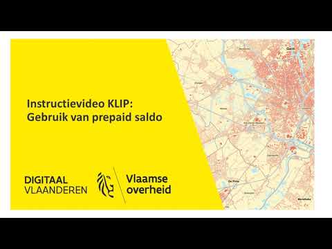 KLIP - Het prepaid saldo gebruiken